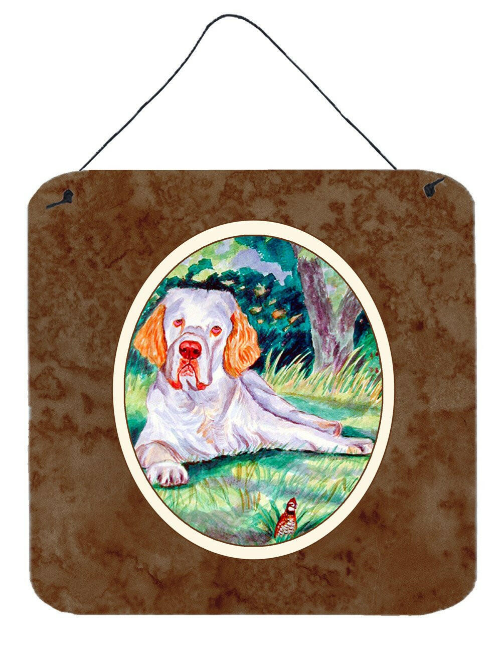 Clumber Spaniel Wall or Door Hanging Prints 7113DS66 by Caroline's Treasures