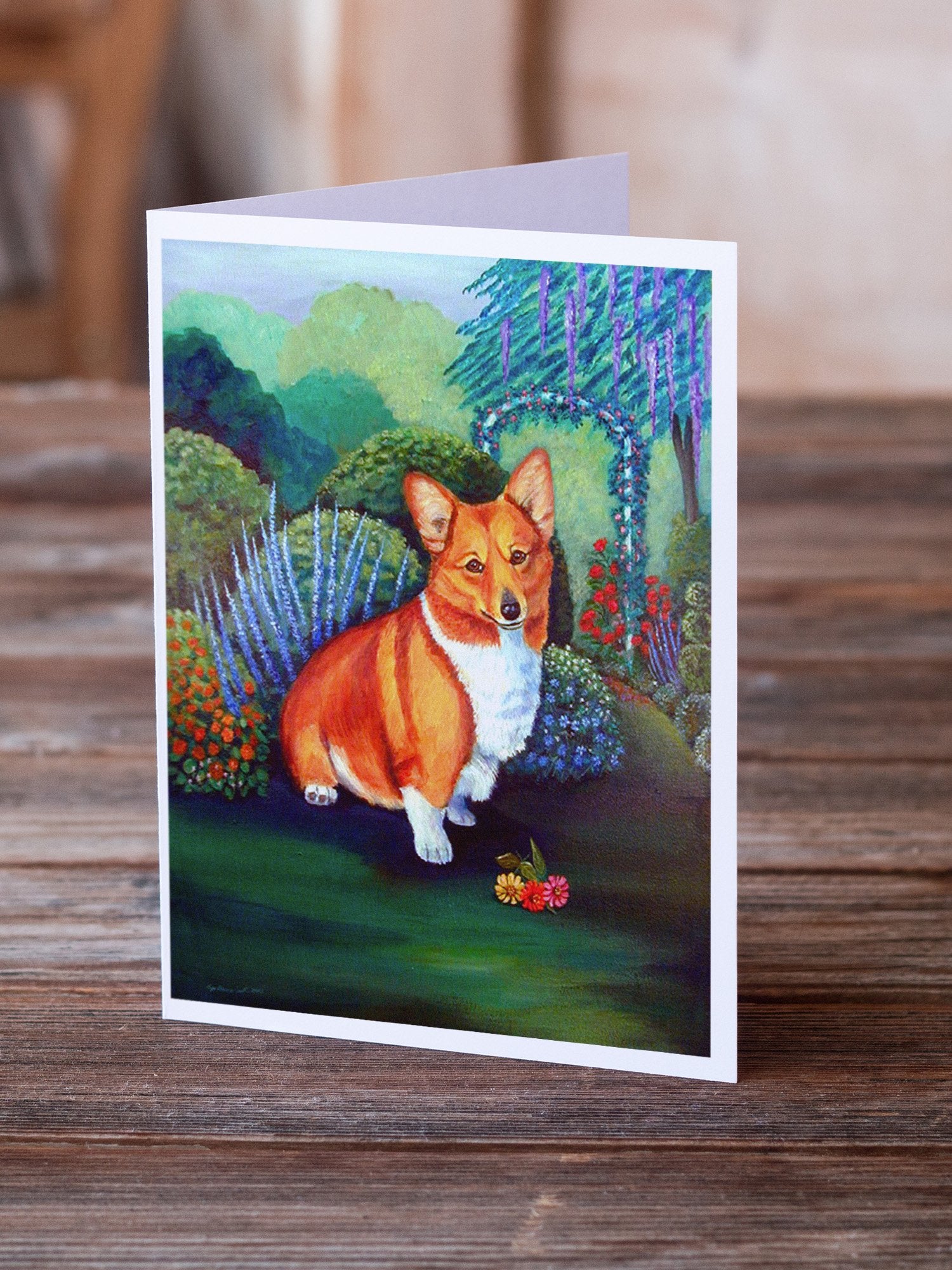 Corgi  Greeting Cards and Envelopes Pack of 8 - the-store.com