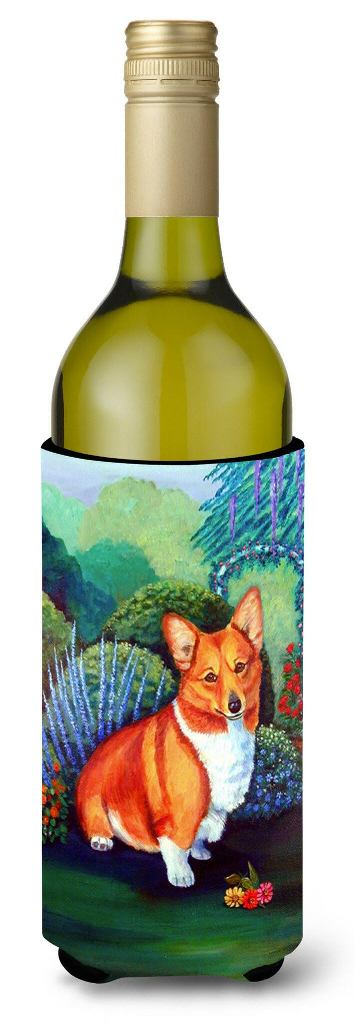 Corgi Wine Bottle Beverage Insulator Beverage Insulator Hugger 7118LITERK by Caroline's Treasures