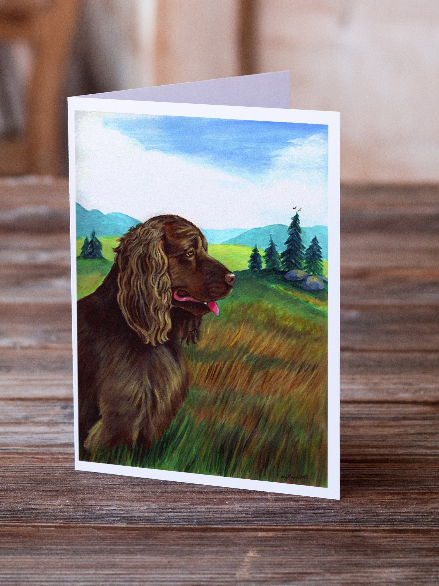 Buy this Sussex Spaniel  Greeting Cards and Envelopes Pack of 8