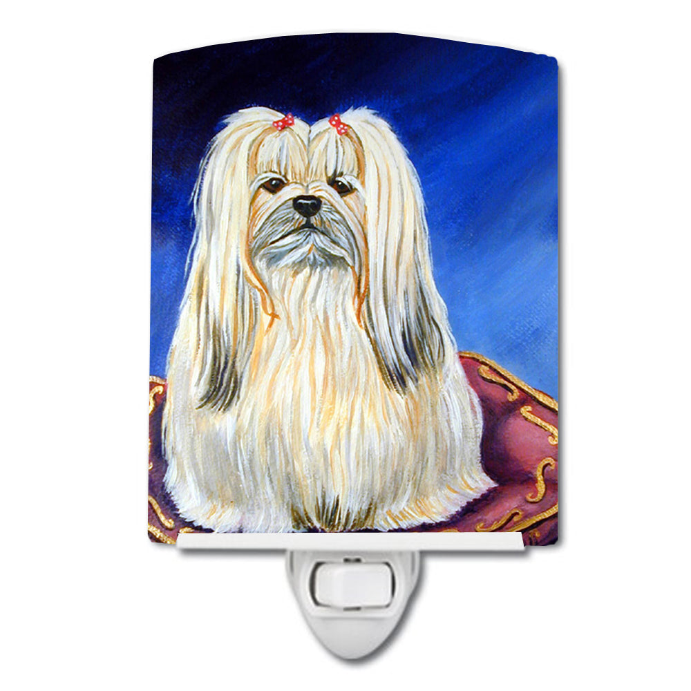 Lhasa Apso Ceramic Night Light 7129CNL - the-store.com