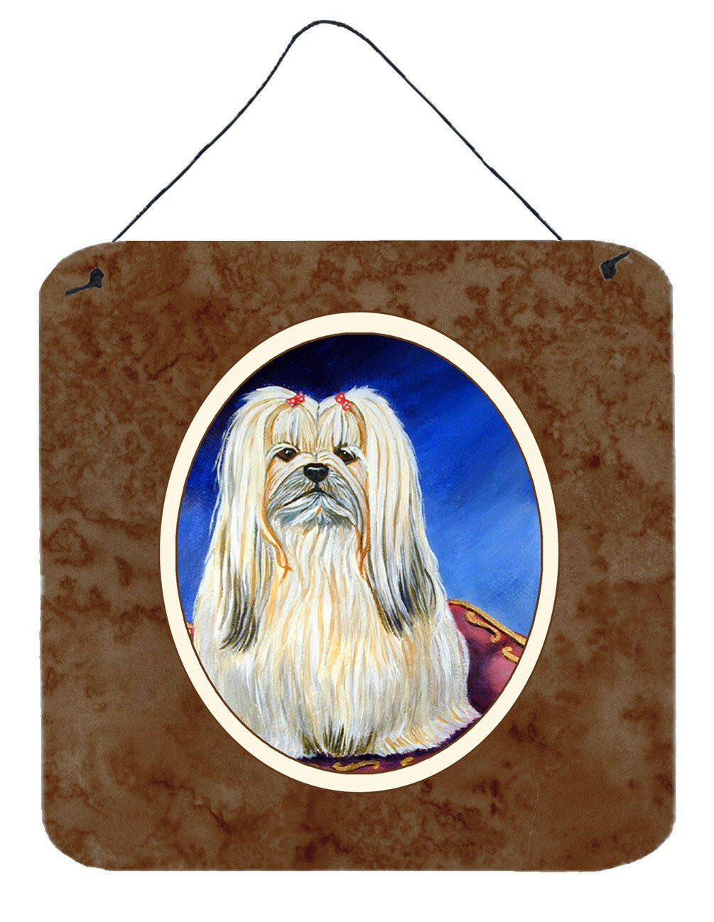 Lhasa Apso Wall or Door Hanging Prints 7129DS66 by Caroline&#39;s Treasures