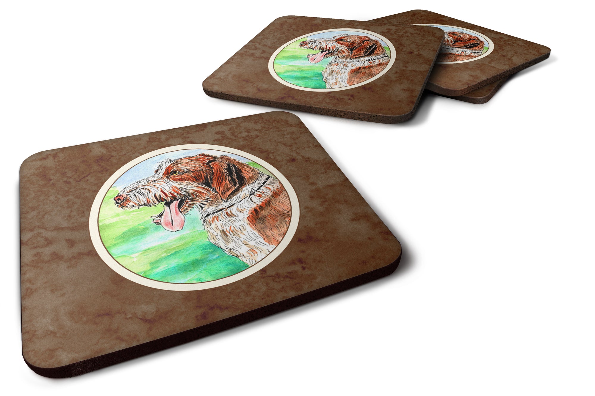 Italiano Spinone Foam Coaster Set of 4 7134FC - the-store.com