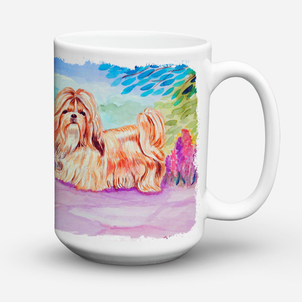 Shih Tzu Dishwasher Safe Microwavable Ceramic Coffee Mug 15 ounce 7136CM15  the-store.com.