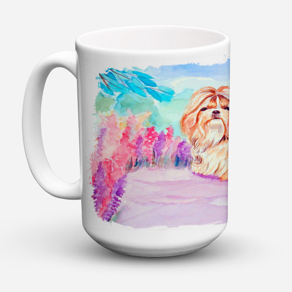 Shih Tzu Dishwasher Safe Microwavable Ceramic Coffee Mug 15 ounce 7136CM15  the-store.com.