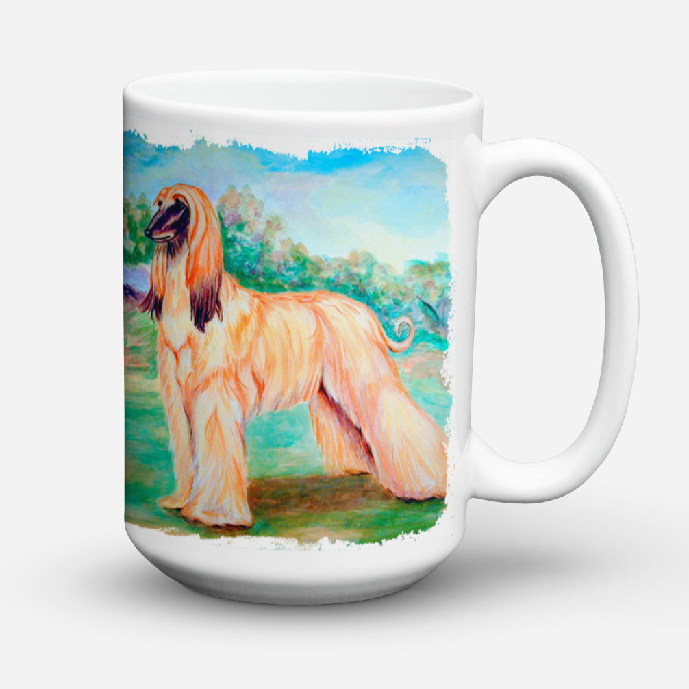 Afghan Hound Dishwasher Safe Microwavable Ceramic Coffee Mug 15 ounce 7138CM15  the-store.com.