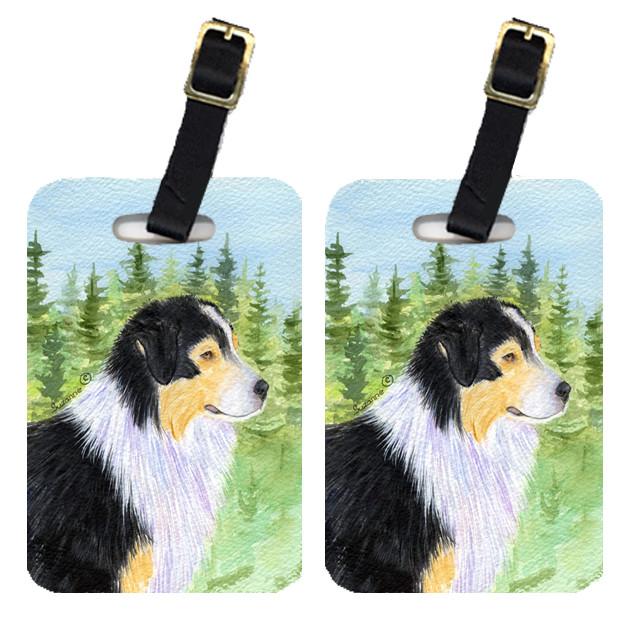 Pair of 2 Australian Shepherd Luggage Tags by Caroline&#39;s Treasures