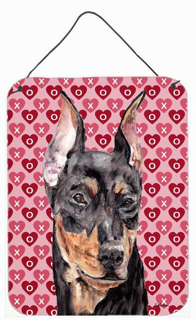 German Pinscher Hearts and Love Wall or Door Hanging Prints SC9716DS1216 by Caroline's Treasures