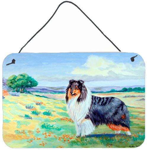 Collie Aluminium Metal Wall or Door Hanging Prints by Caroline's Treasures