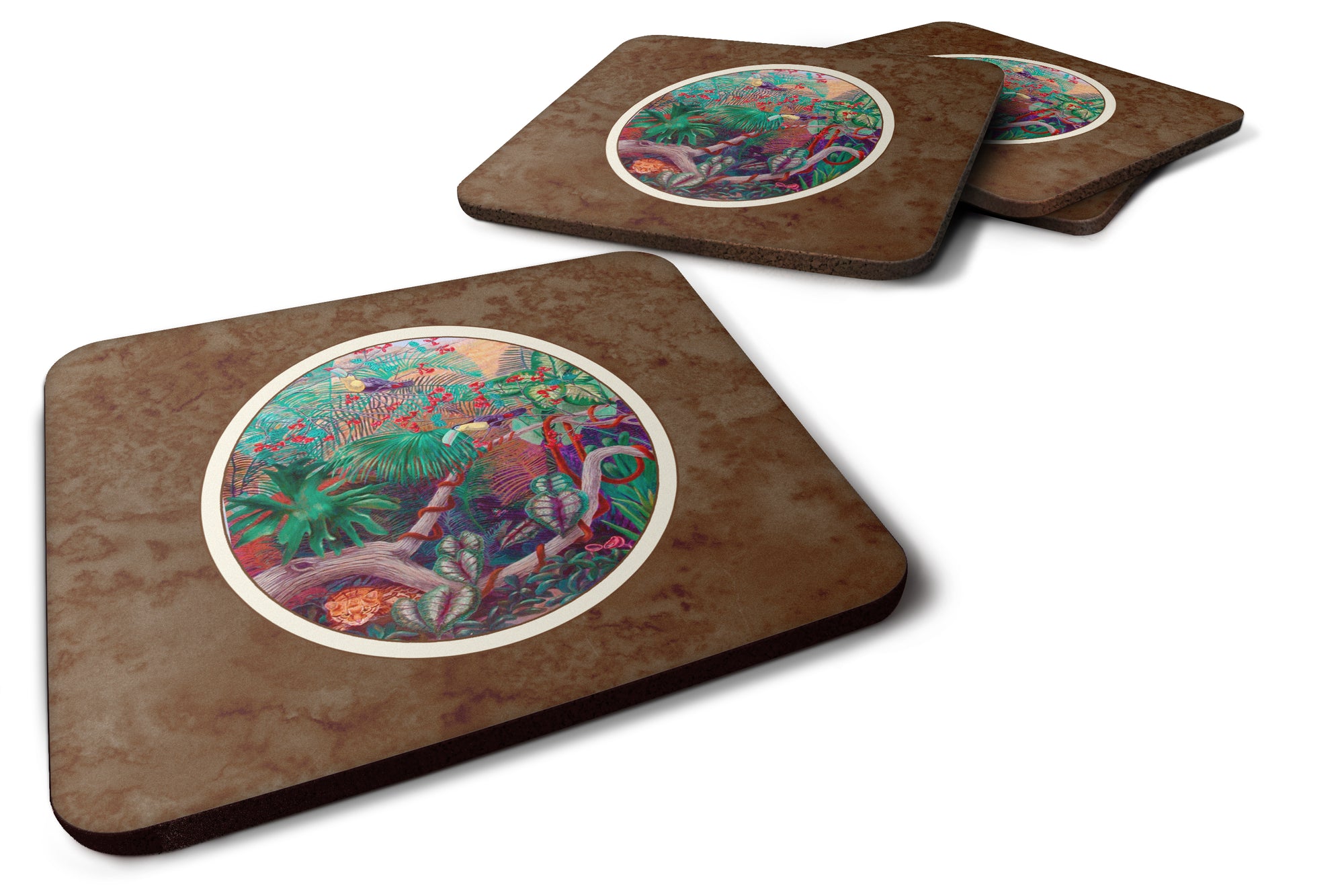 Bird - Toucan Foam Coaster Set of 4 7144FC - the-store.com