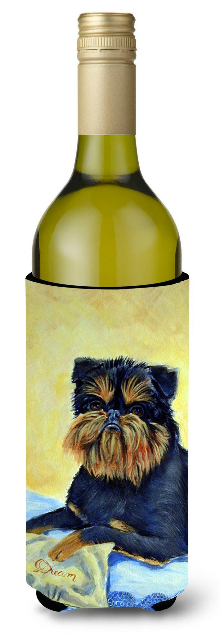 Brussels Griffon Wine Bottle Beverage Insulator Beverage Insulator Hugger 7146LITERK by Caroline's Treasures