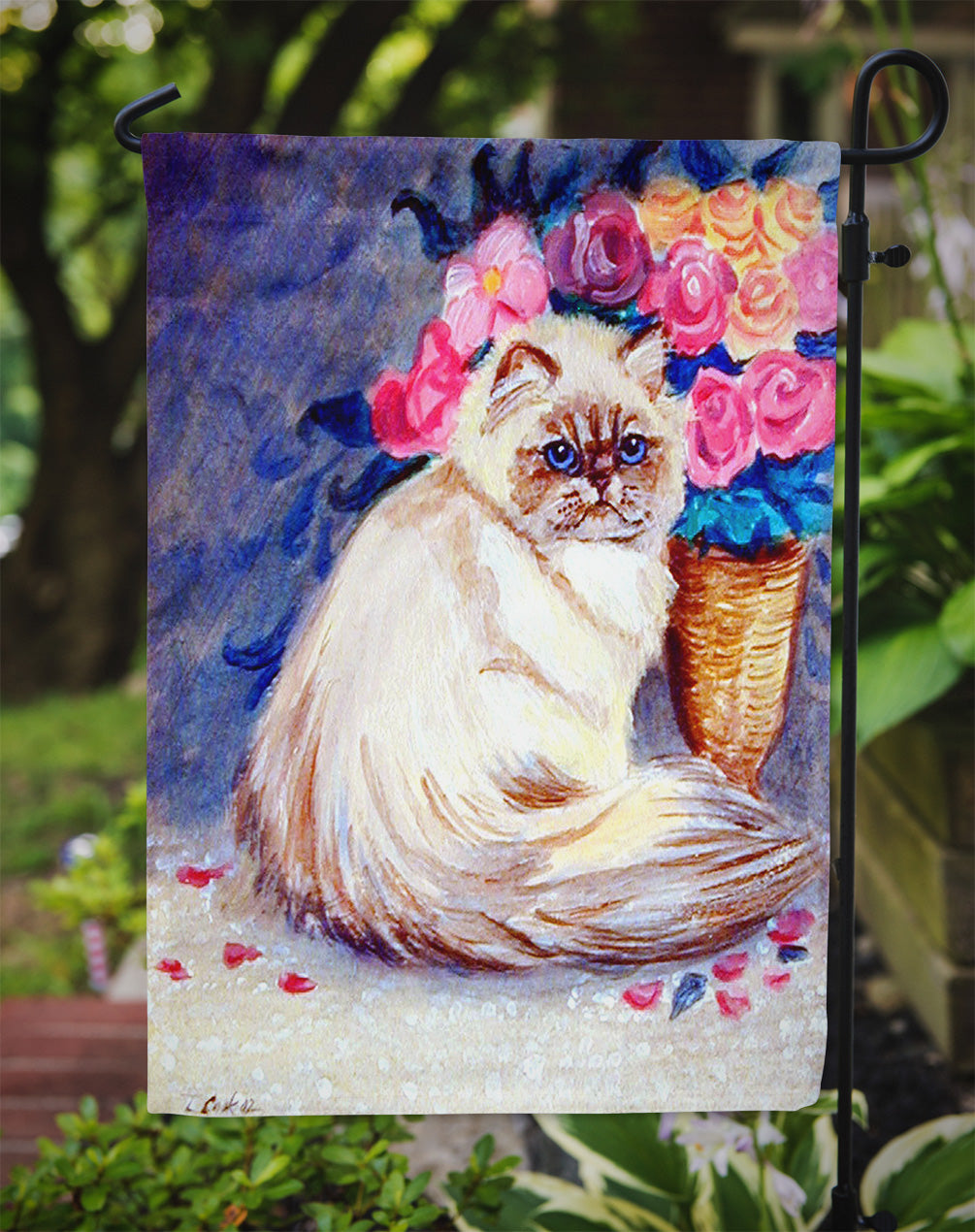 Persian Cat  Flag Garden Size.