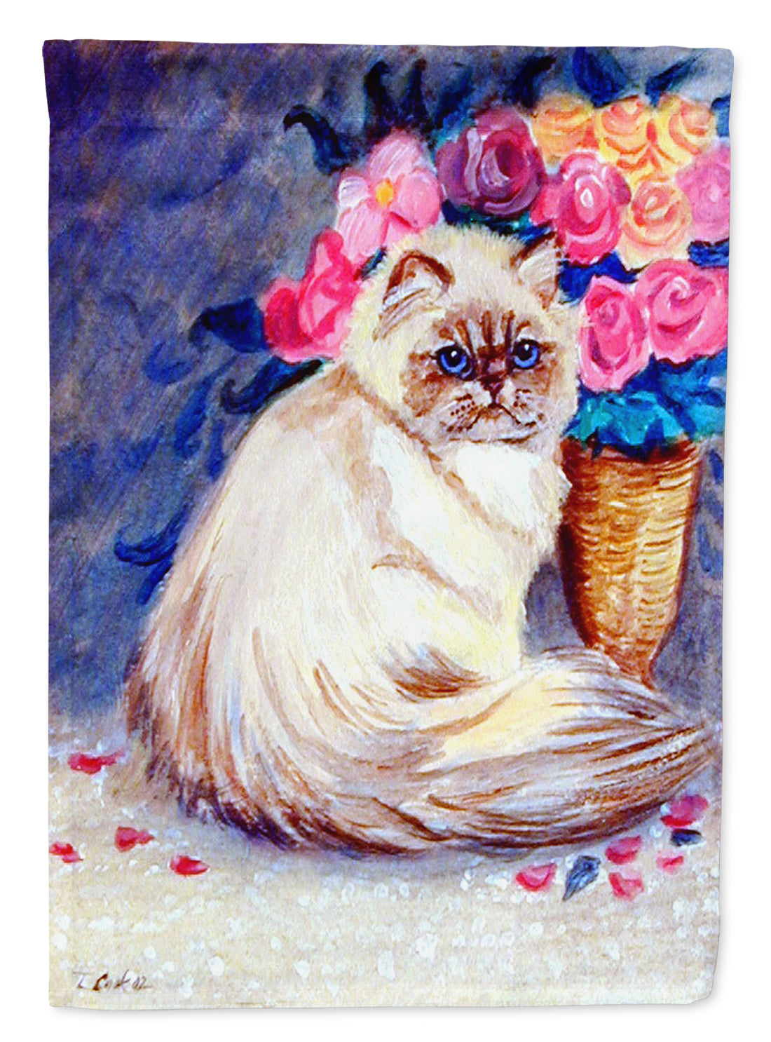 Persian Cat  Flag Garden Size.