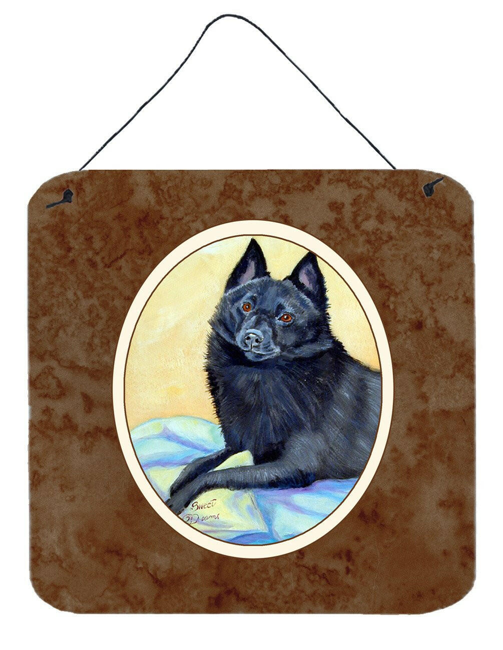 Schipperke Sweet Dreams Wall or Door Hanging Prints 7152DS66 by Caroline's Treasures