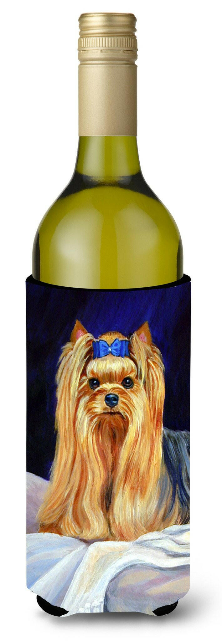 Yorkie Wine Bottle Beverage Insulator Beverage Insulator Hugger by Caroline&#39;s Treasures