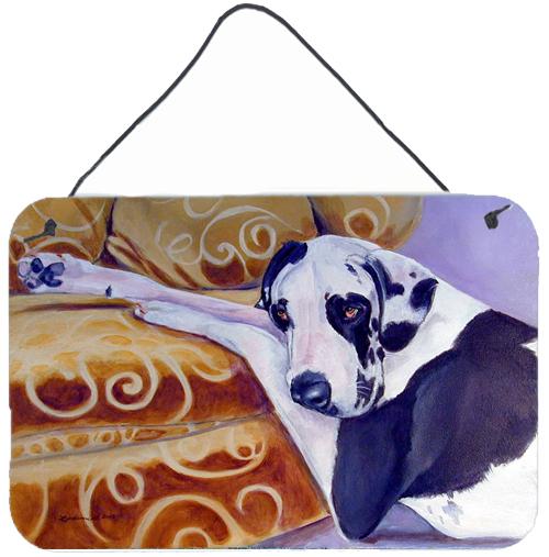 Harlequin Natural Great Dane Aluminium Metal Wall or Door Hanging Prints by Caroline&#39;s Treasures