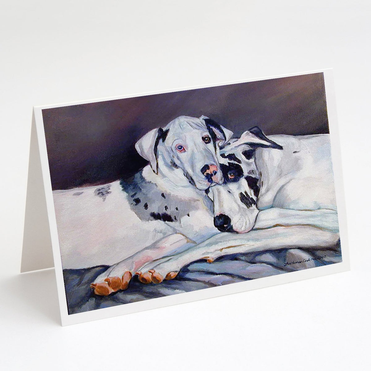 Buy this Harlequin Natural Great Danes Greeting Cards and Envelopes Pack of 8