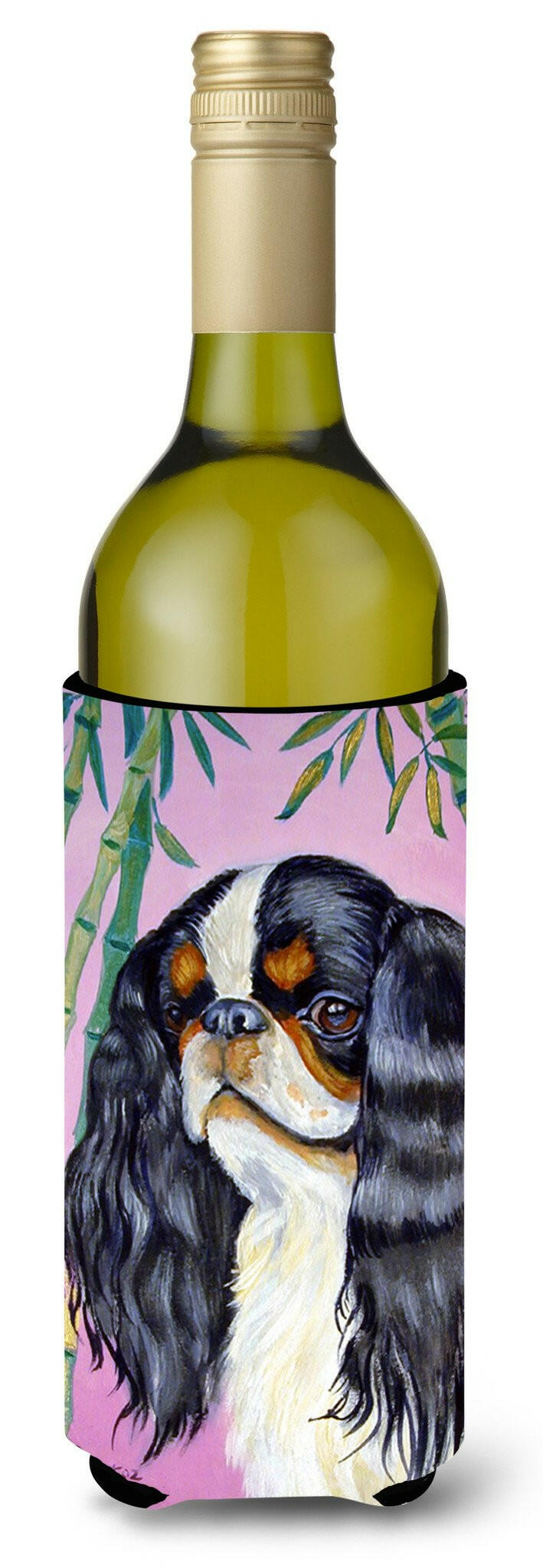 English Toy Spaniel Wine Bottle Beverage Insulator Beverage Insulator Hugger by Caroline&#39;s Treasures