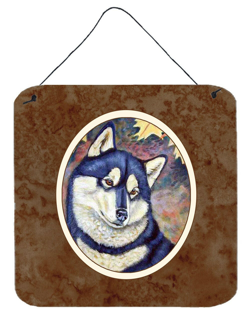 Fall Leaves Siberian Husky Wall or Door Hanging Prints 7173DS66 by Caroline&#39;s Treasures