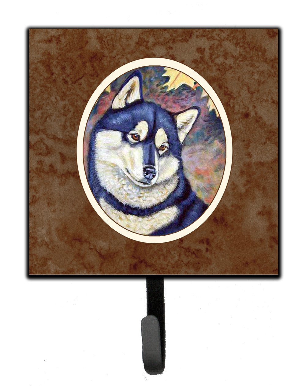 Fall Leaves Siberian Husky Leash or Key Holder 7173SH4 by Caroline&#39;s Treasures