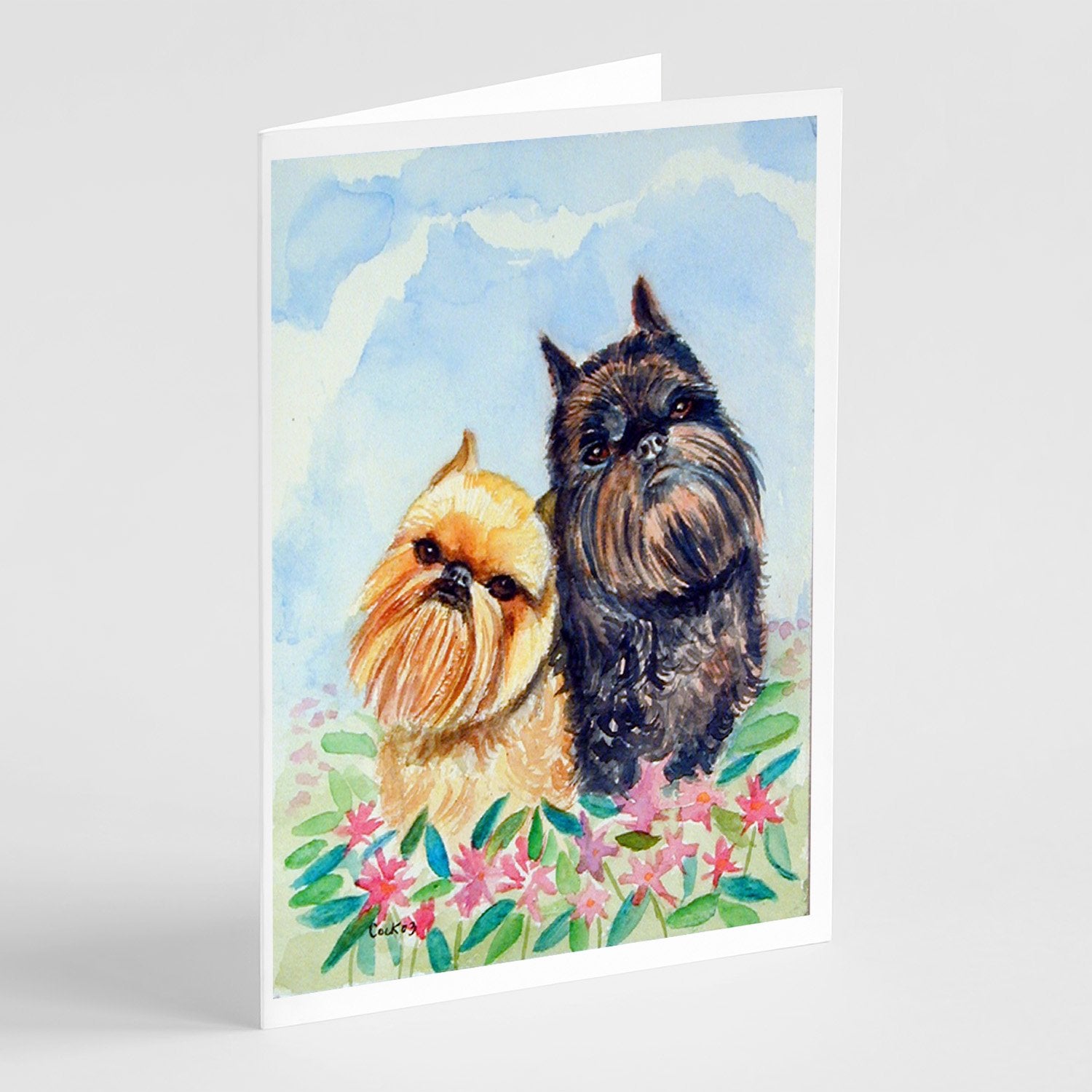 Buy this Brussels Griffon  Greeting Cards and Envelopes Pack of 8