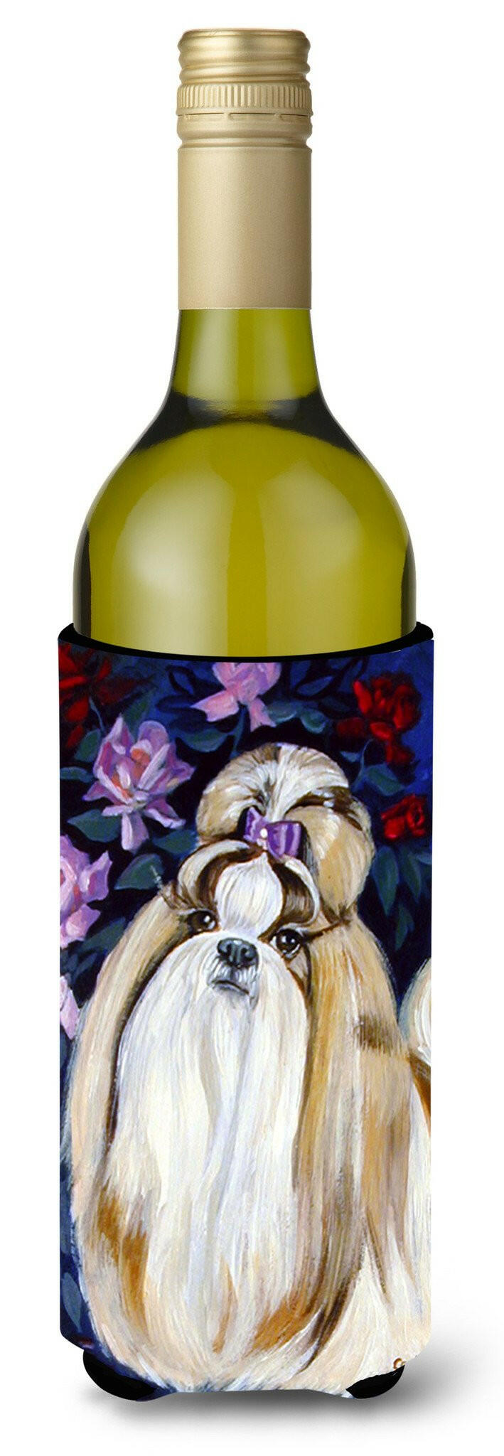 Shih Tzu Wine Bottle Beverage Insulator Beverage Insulator Hugger by Caroline&#39;s Treasures