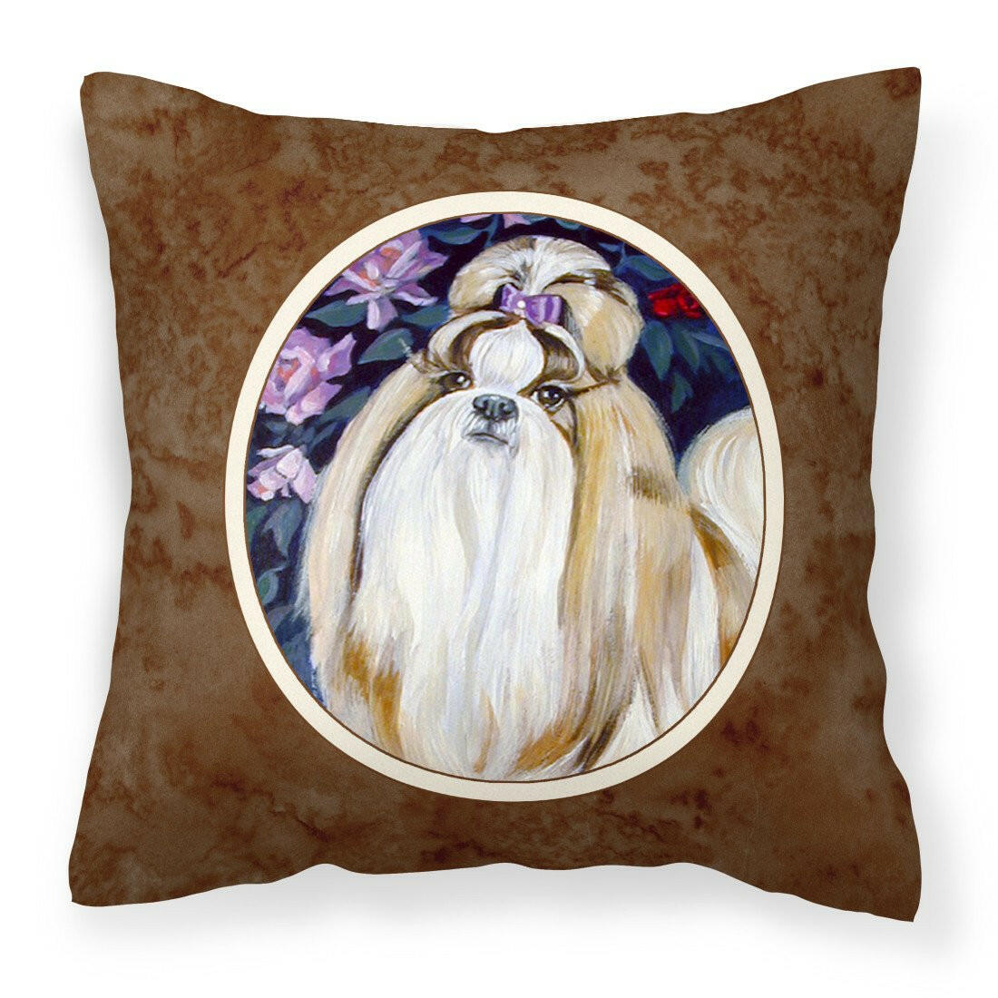 Shih Tzu Fabric Decorative Pillow 7180PW1414 - the-store.com