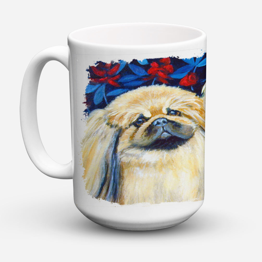 What a pair of Pekingese Dishwasher Safe Microwavable Ceramic Coffee Mug 15 ounce 7193CM15  the-store.com.