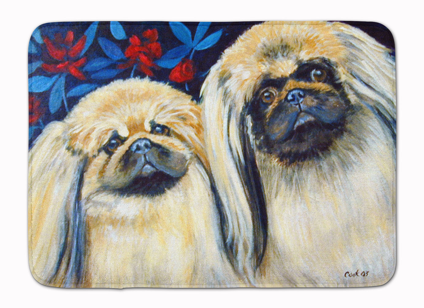 What a pair of Pekingese Machine Washable Memory Foam Mat 7193RUG - the-store.com