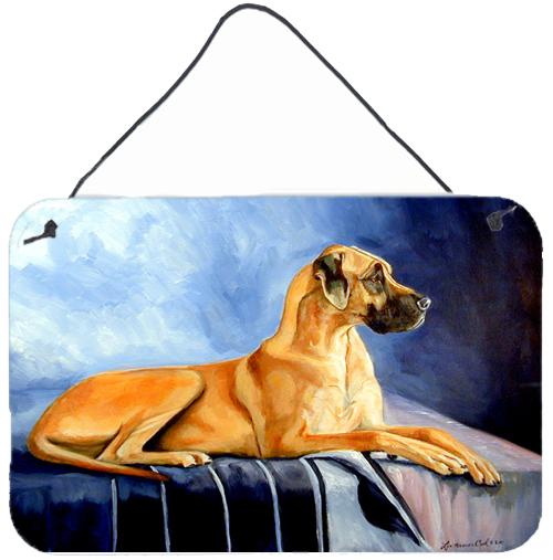 Natural Fawn Great Dane Aluminium Metal Wall or Door Hanging Prints by Caroline's Treasures