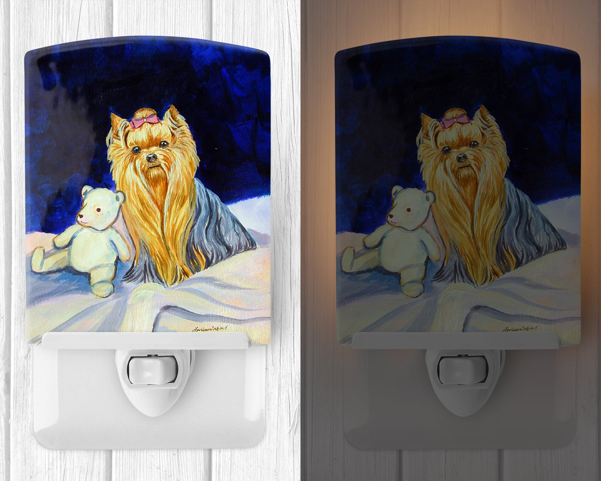 Yorkie Ceramic Night Light 7221CNL - the-store.com