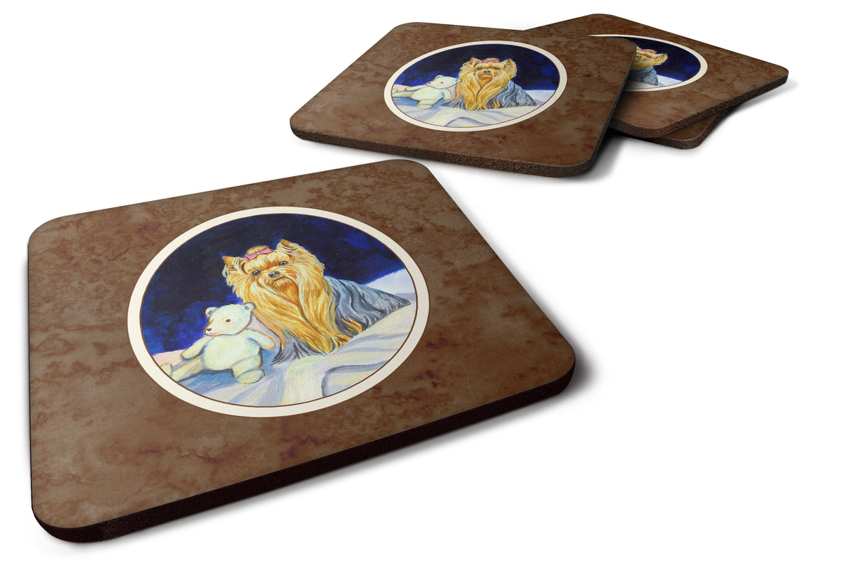 Yorkie Foam Coaster Set of 4 7221FC - the-store.com