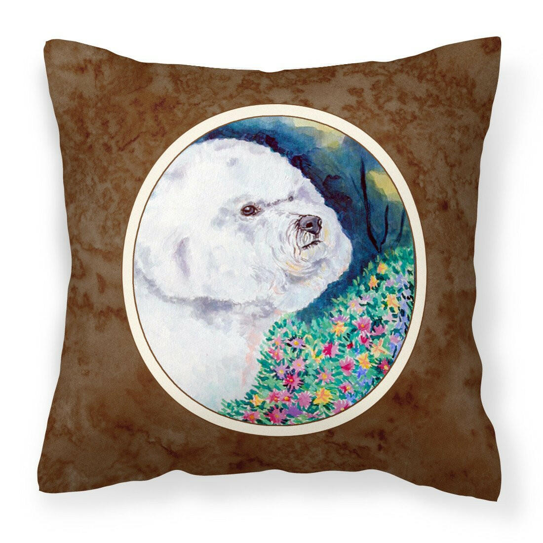 Bichon Frise Fabric Decorative Pillow 7225PW1414 - the-store.com