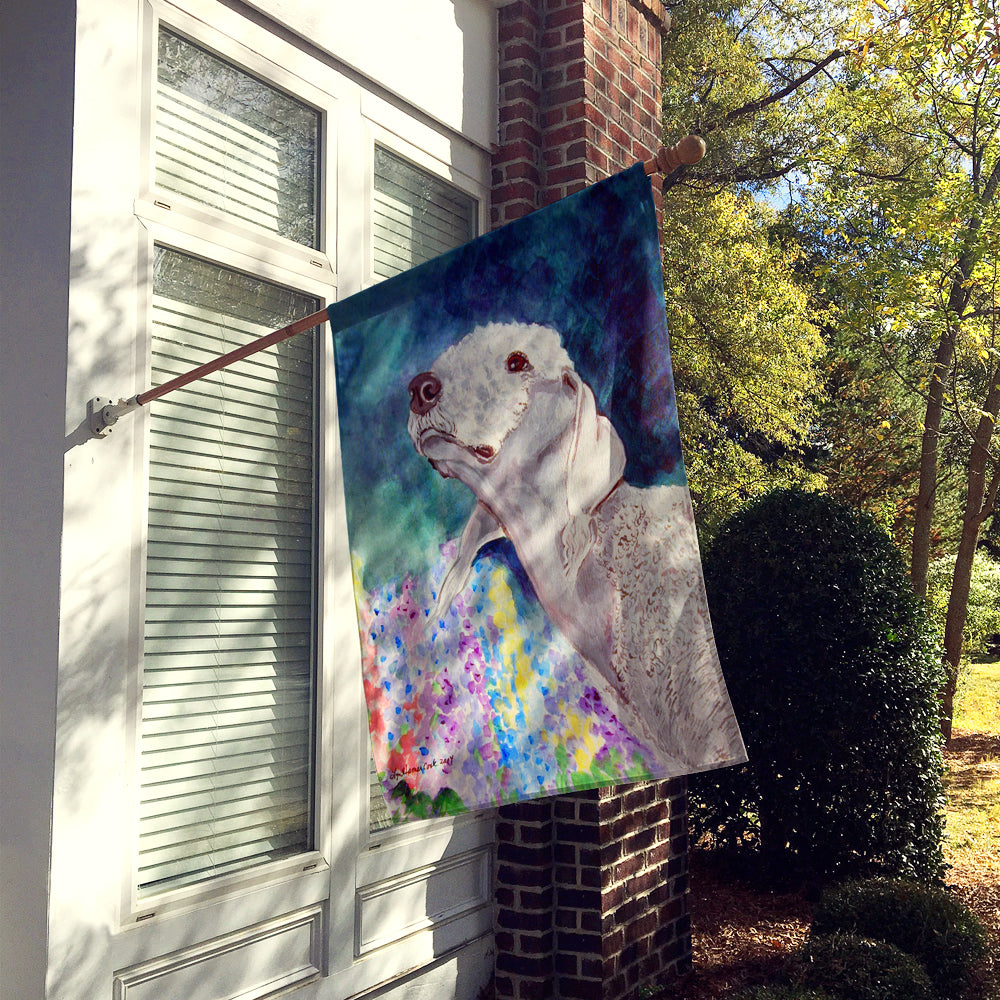 Bedlington Terrier Flag Canvas House Size  the-store.com.