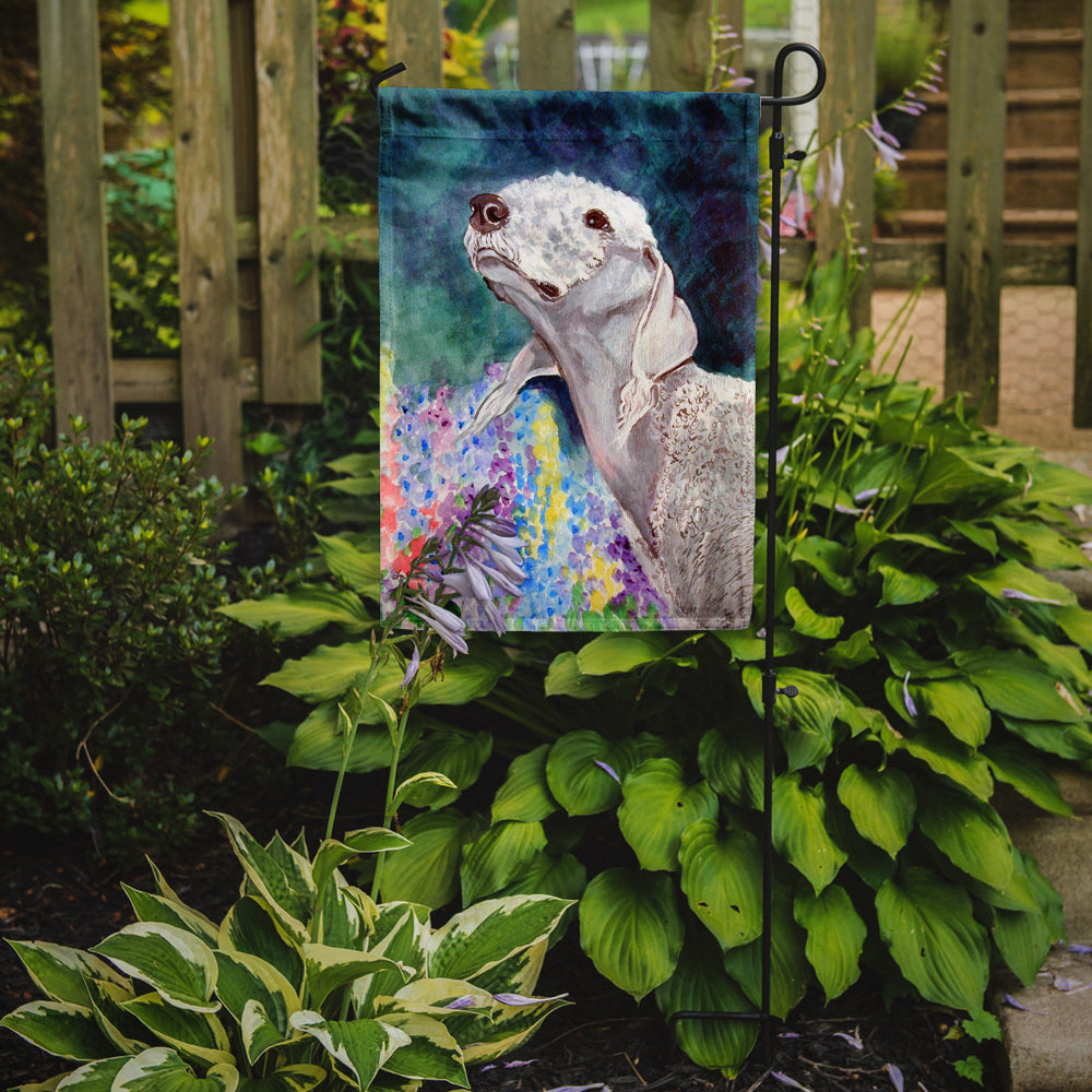 Bedlington Terrier Flag Garden Size.