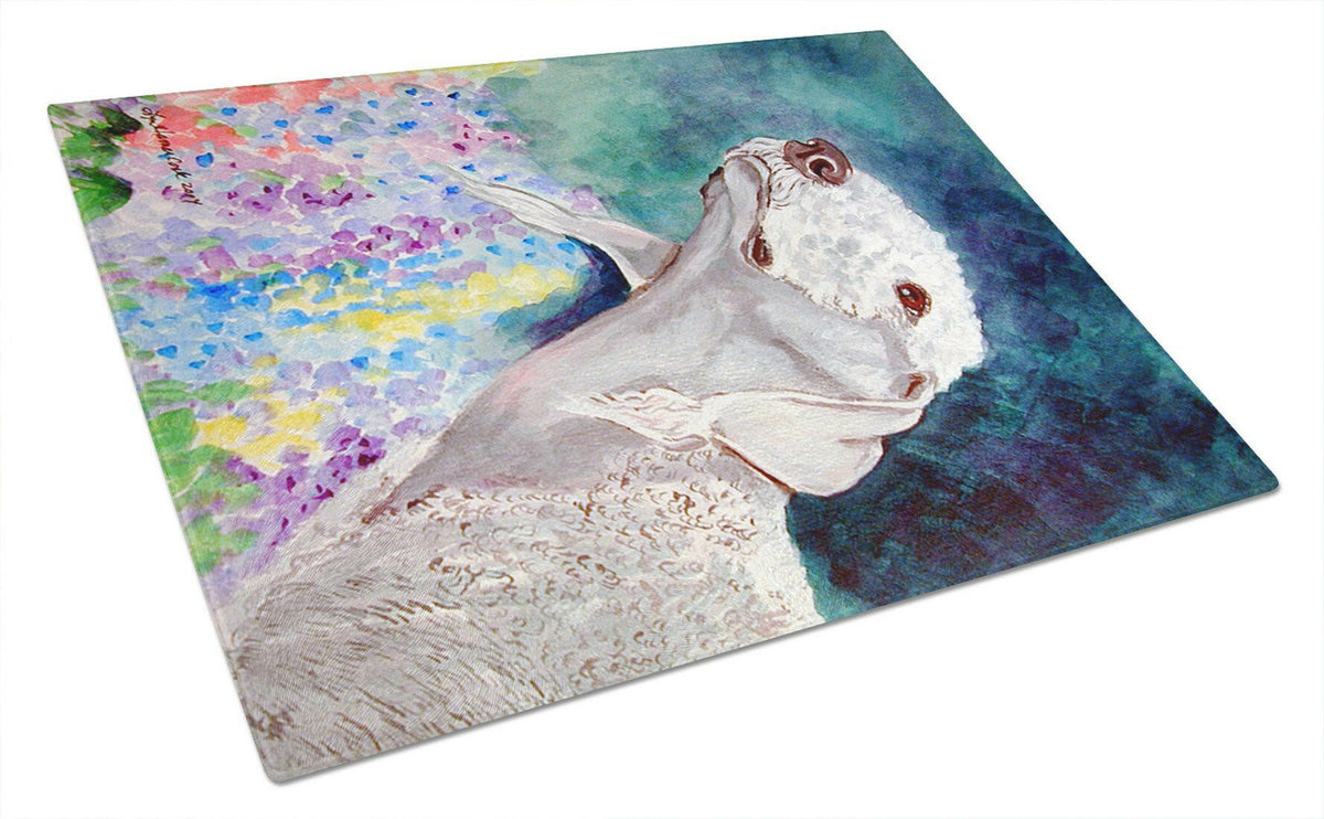 Bedlington Terrier Glass Cutting Board Large by Caroline&#39;s Treasures