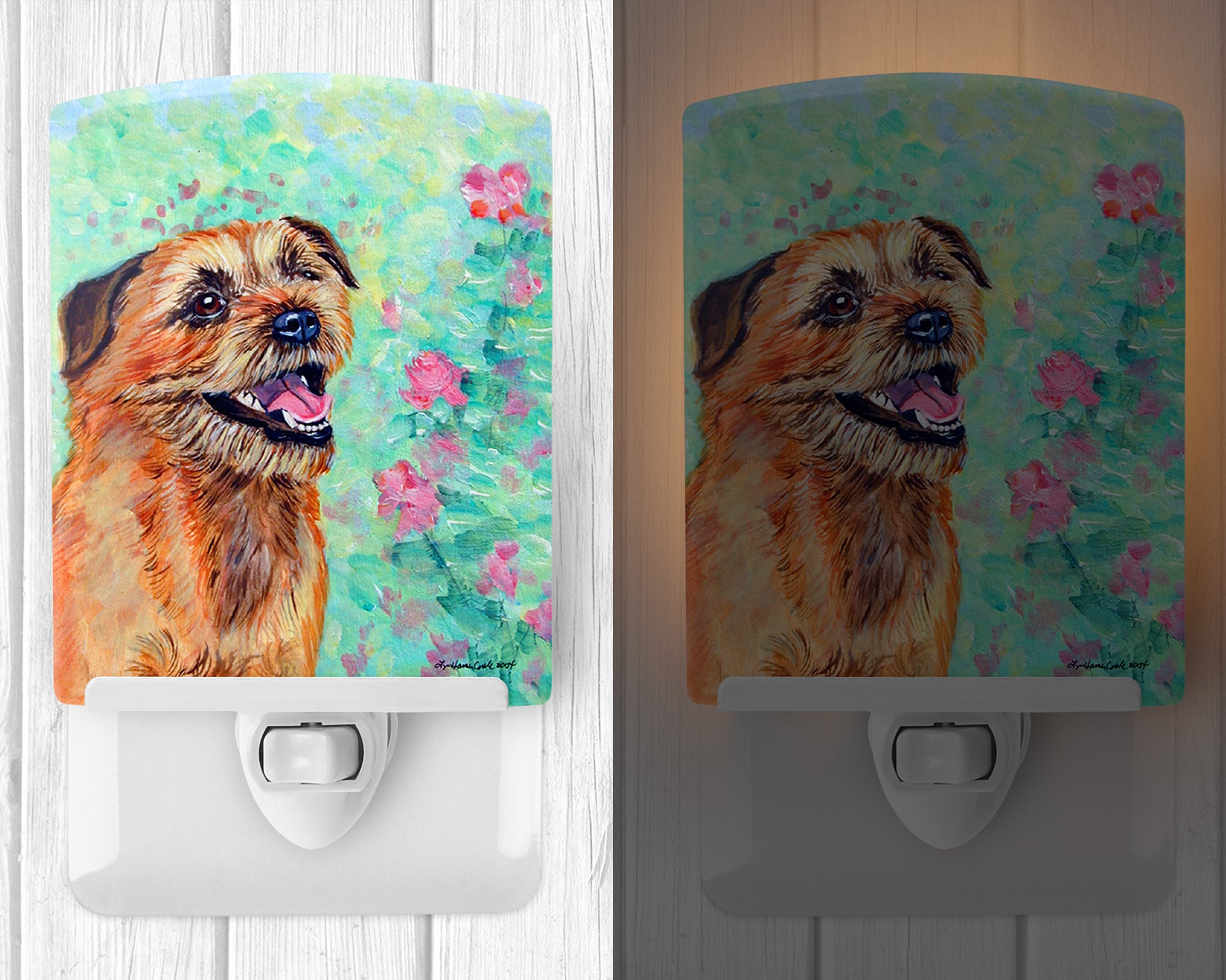 Border Terrier Ceramic Night Light 7228CNL - the-store.com