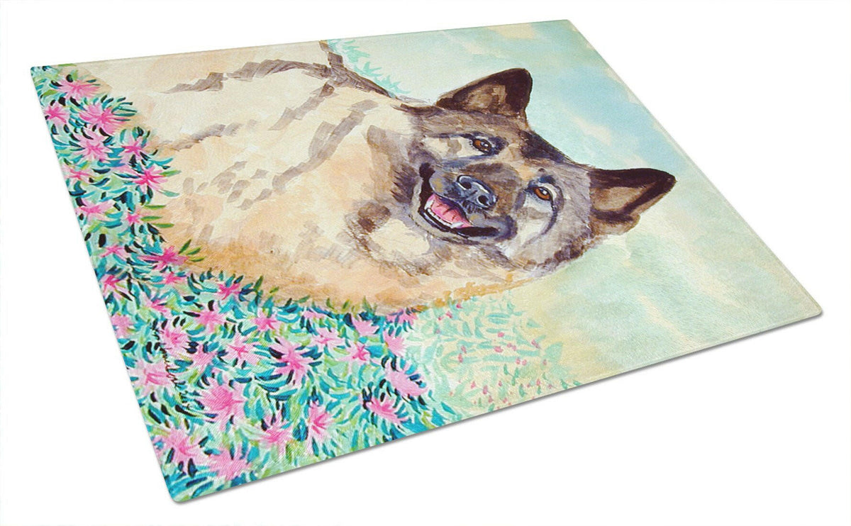 Norwegian Elkhound Glass Cutting Board Large by Caroline&#39;s Treasures