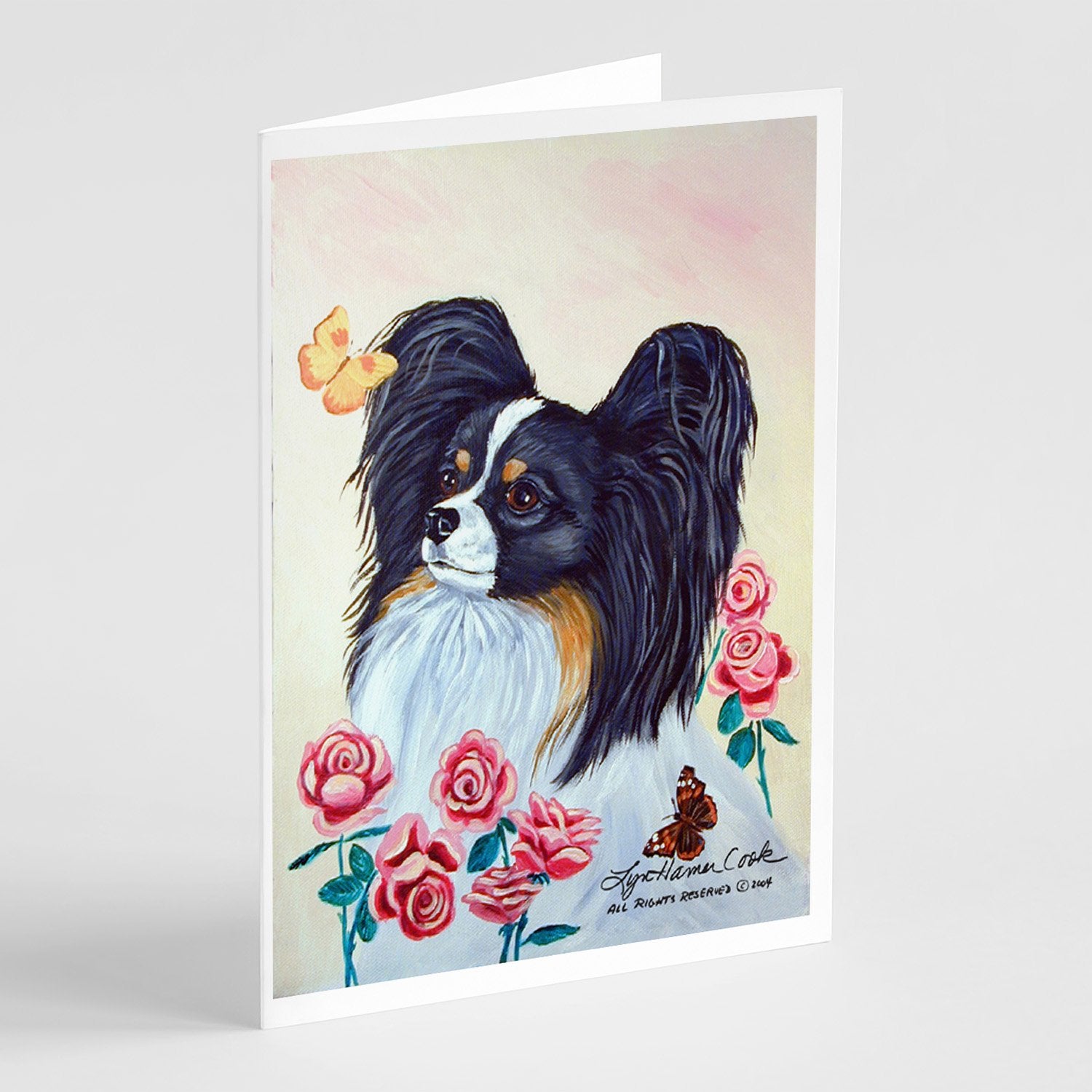 Buy this Papillon Greeting Cards and Envelopes Pack of 8