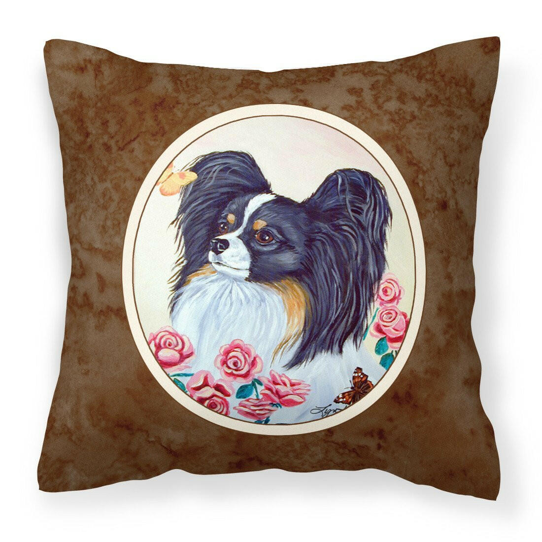 Papillon Fabric Decorative Pillow 7236PW1414 - the-store.com