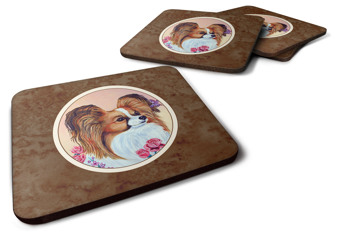 Papillon Foam Coaster Set of 4 7237FC - the-store.com