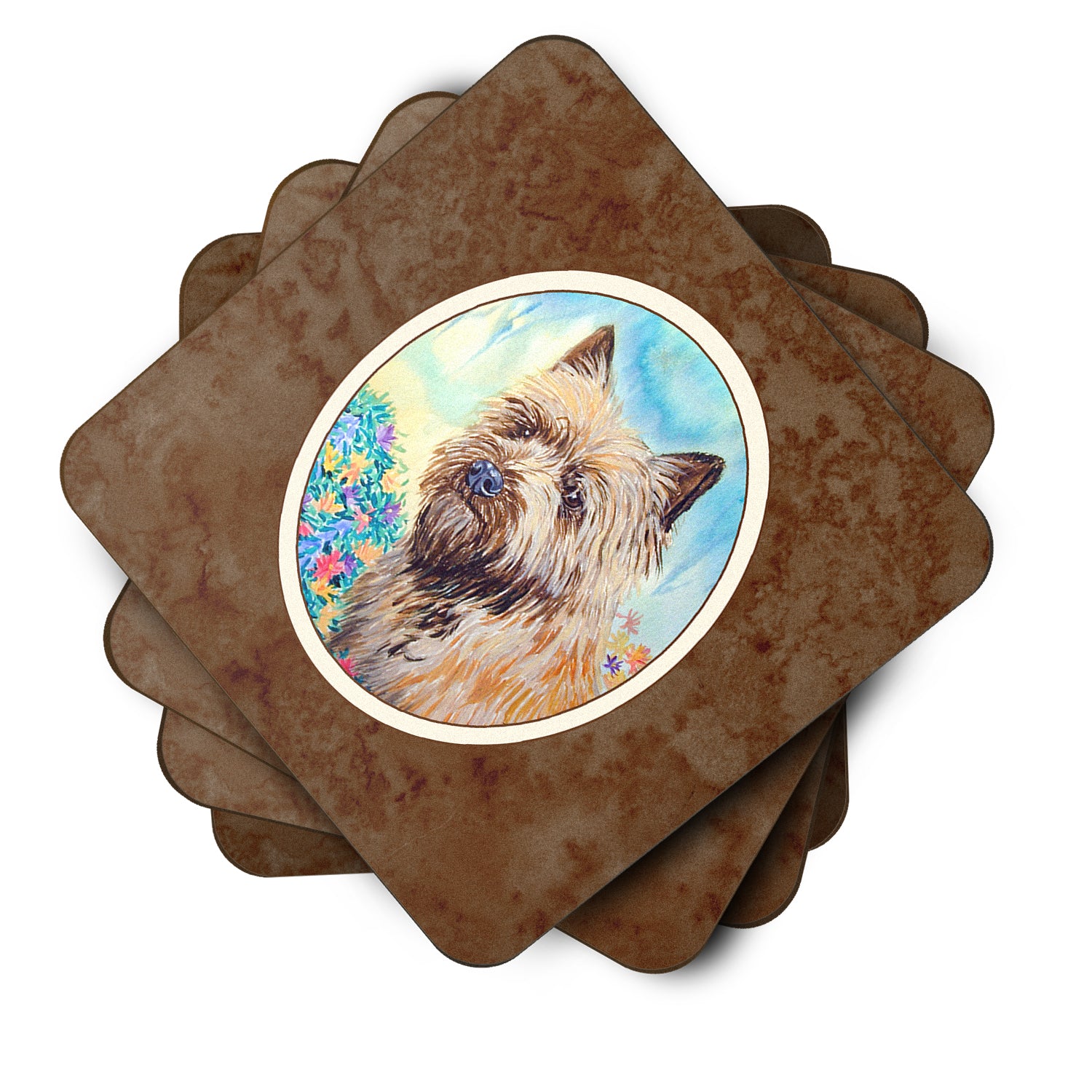 Cairn Terrier Foam Coaster Set of 4 7238FC - the-store.com