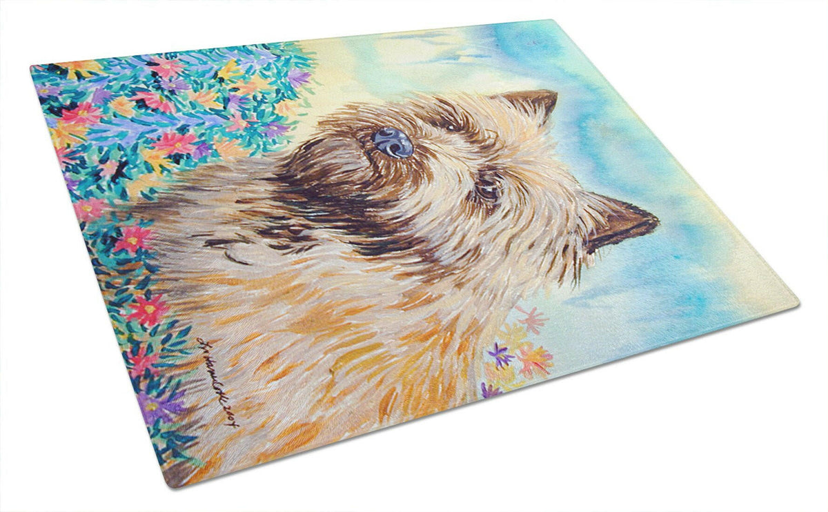 Cairn Terrier Glass Cutting Board Large by Caroline&#39;s Treasures