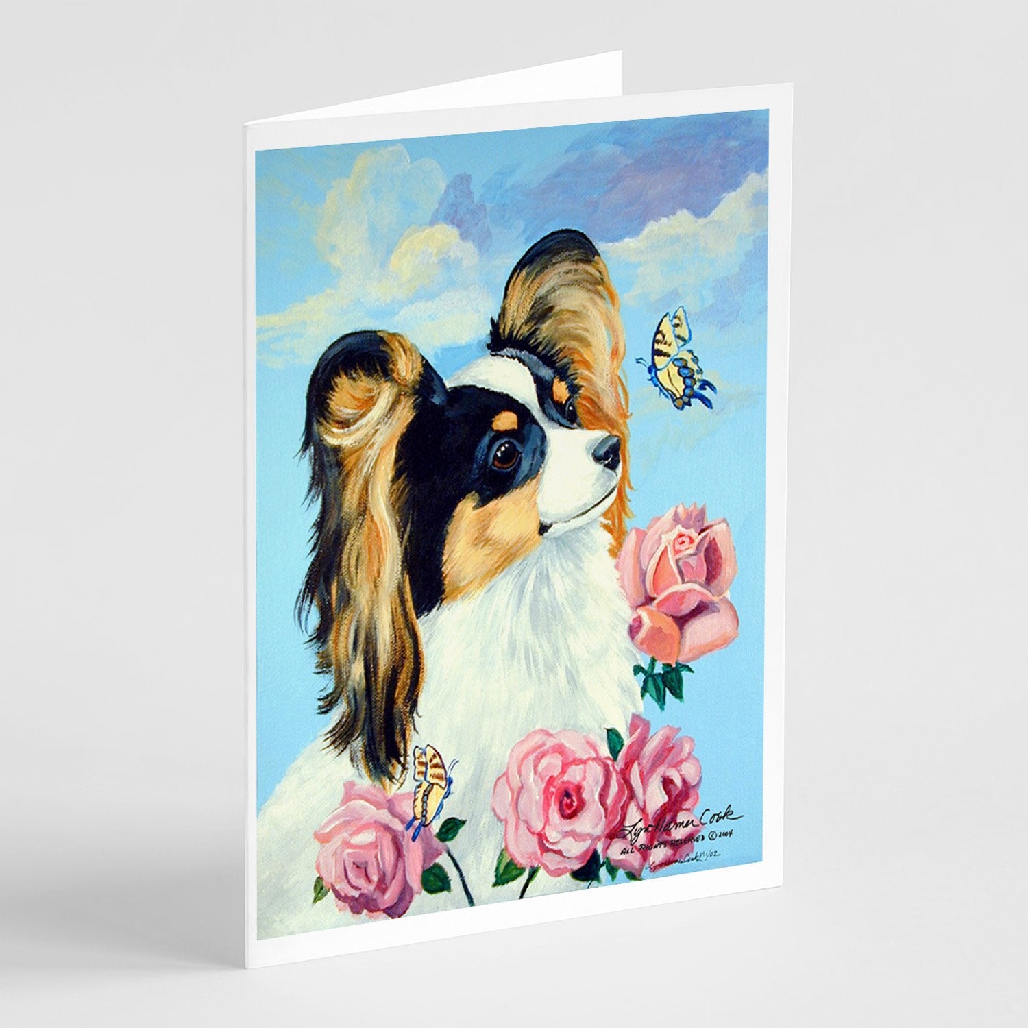 Buy this Papillon  Greeting Cards and Envelopes Pack of 8