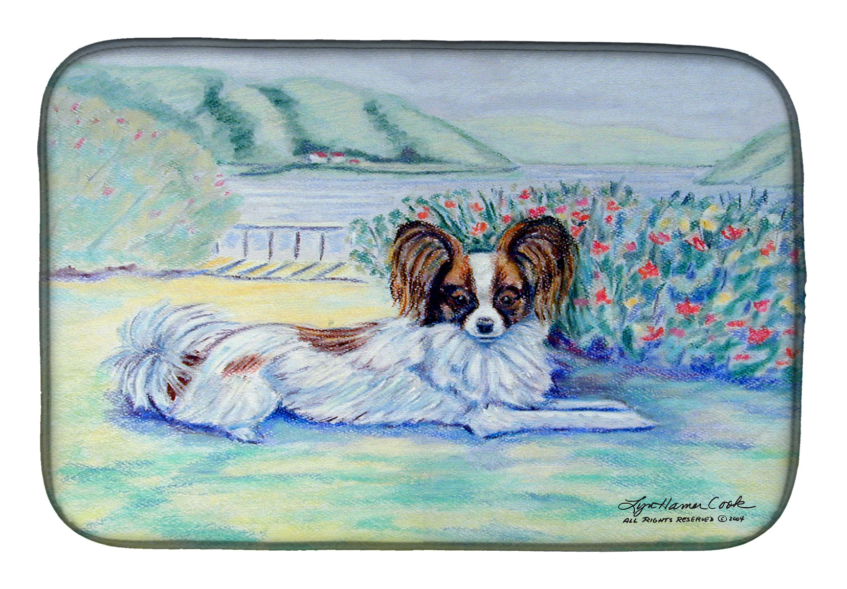 Papillon Dish Drying Mat 7244DDM  the-store.com.