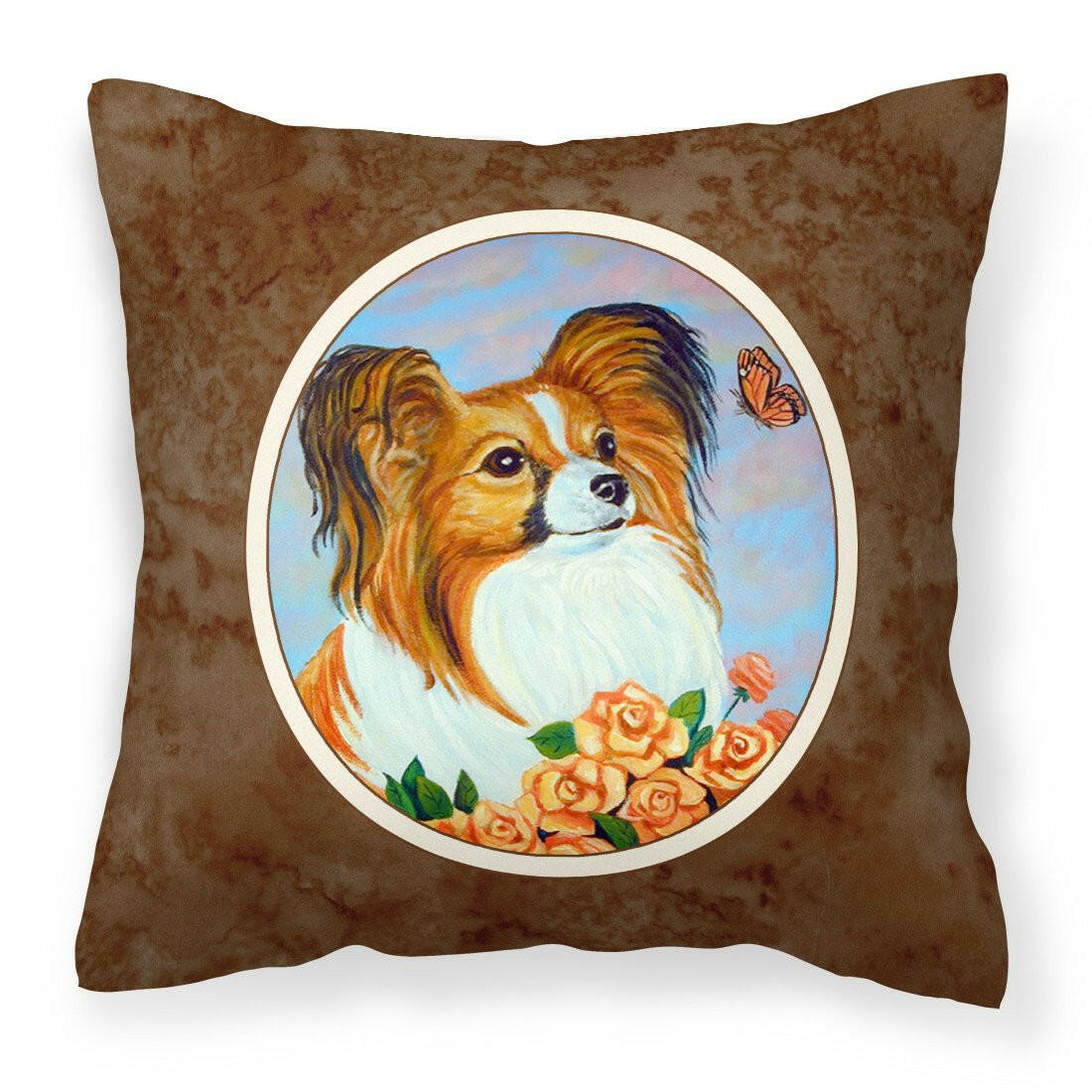 Papillon Fabric Decorative Pillow 7246PW1414 - the-store.com