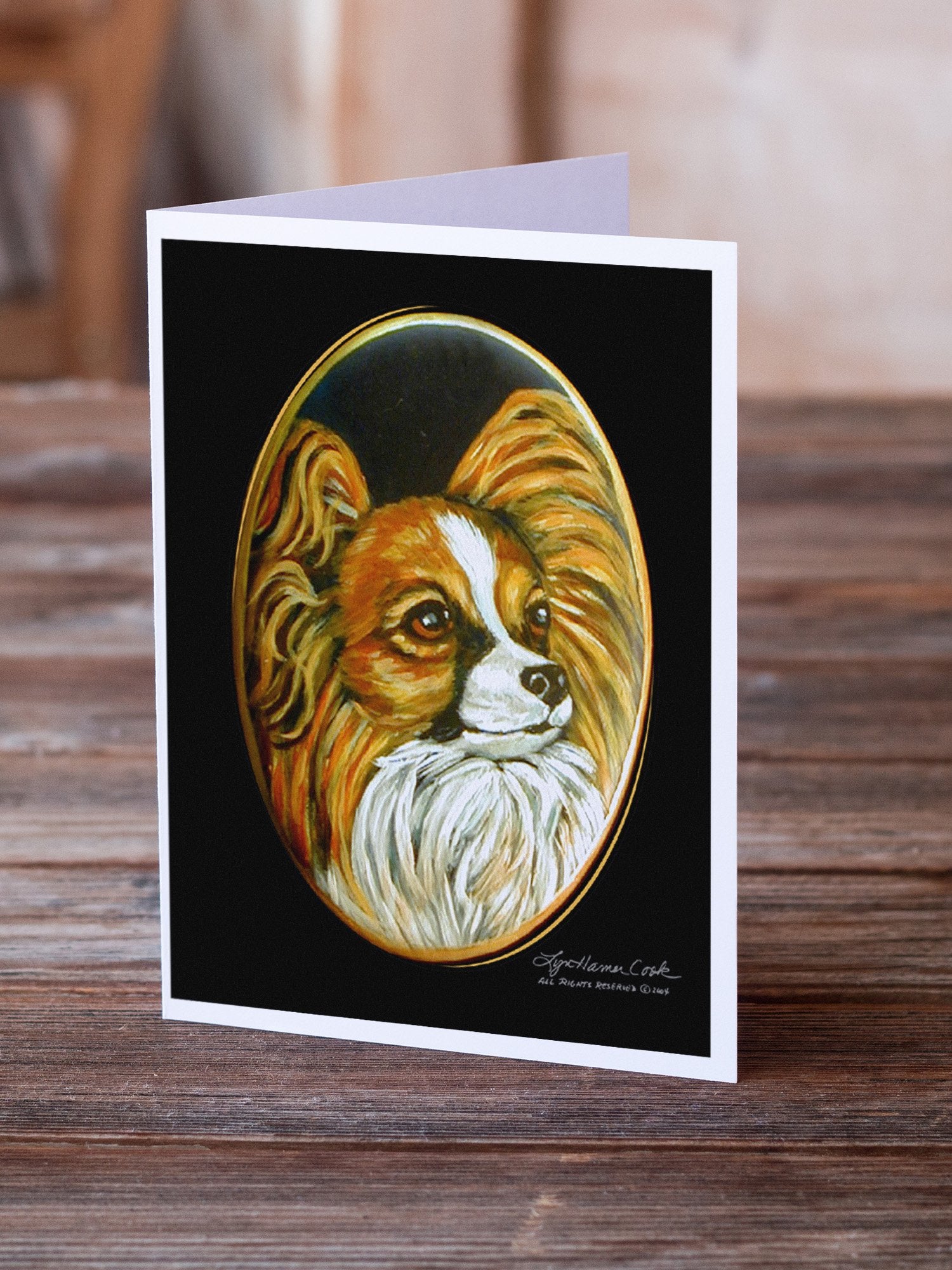 Papillon Greeting Cards and Envelopes Pack of 8 - the-store.com