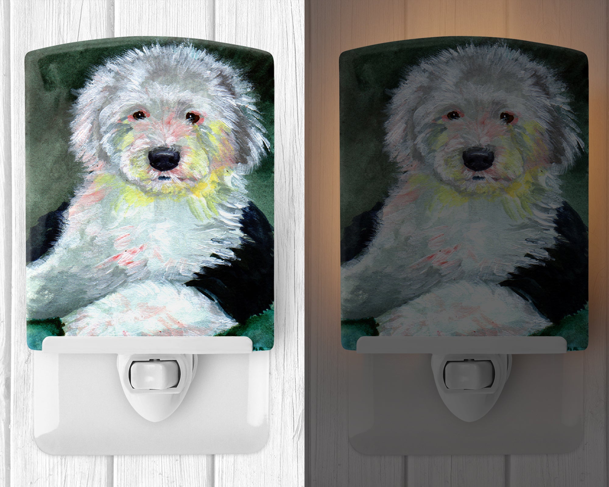 Old English Sheepdog Ceramic Night Light 7252CNL - the-store.com