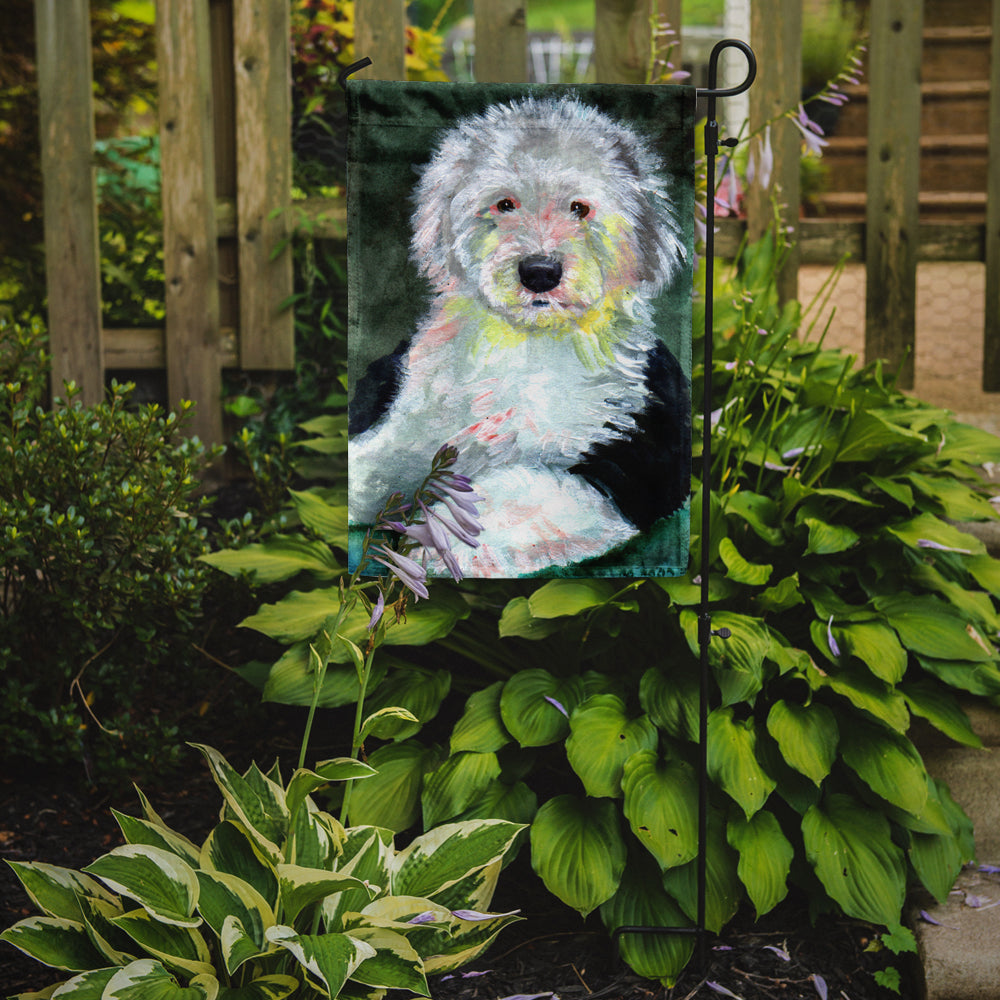 Old English Sheepdog Flag Garden Size.