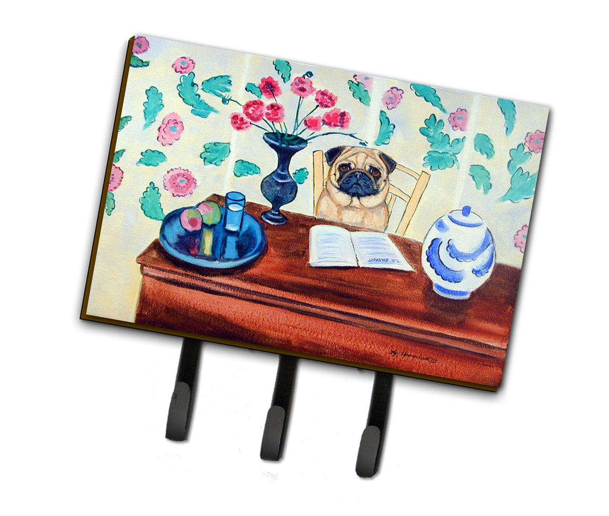 Pug Leash Holder or Key Hook  the-store.com.